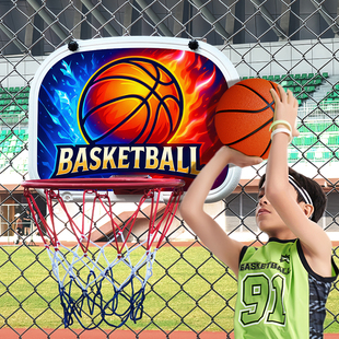 户外挂式篮球框可折叠成人儿童篮圈室内壁挂式篮球筐移动篮球架