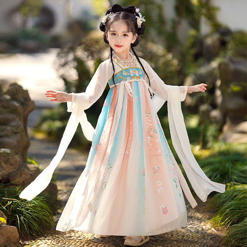 秋季新款女童古装汉服唐装新款