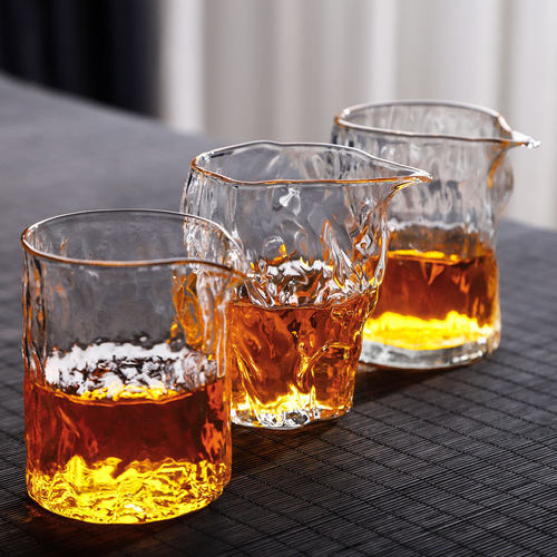 手工锤纹耐热加厚玻璃大号日式