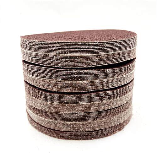 125MM植绒砂纸片磨片/圆盘砂纸/干磨砂纸/抛光片5寸6孔木工打磨片