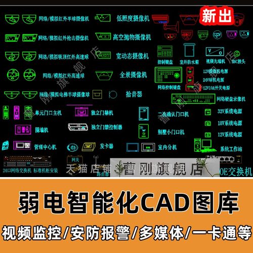 弱电智能化cad图块 I36