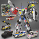 正版 迷你特工队7超级战警王儿童玩具男孩益智变形机器人机甲金刚