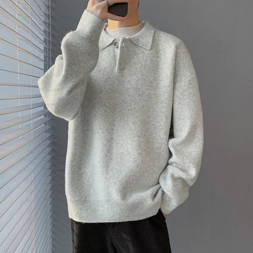Men's Warm Casual Youth Thickened Lazy Style Men's Top llar