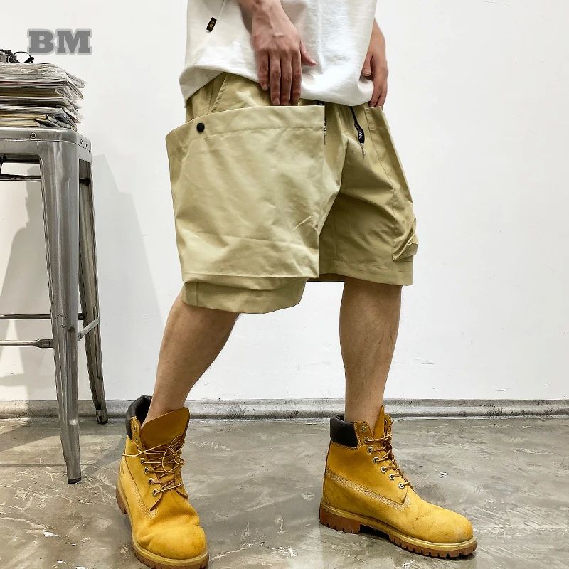 Summer orean ren ig oet Cargo Shorts en hing Japanese Sreetw