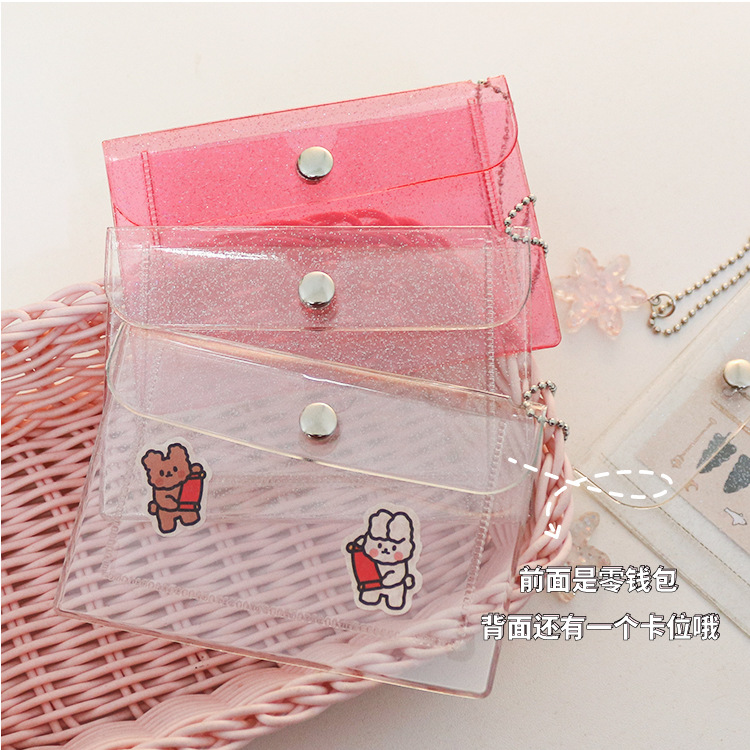 Ins Style Transparent Card Holder Student Coin Purse Girly H