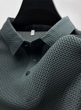 19 0.52025 T-shirt Men's Business Casual Turtleneck Turtlene