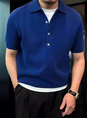 Solid lor Turtleneck Men's Simple Style Slim-fit High-end Sh