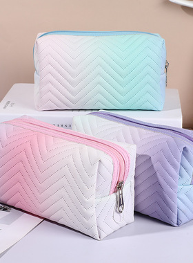 Internet Celebrity Women's Pu Leather Gradient Three-dimensi