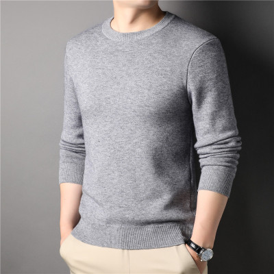 Live Broadcast Solid lor Young Men's Slim-fit All-match Busi