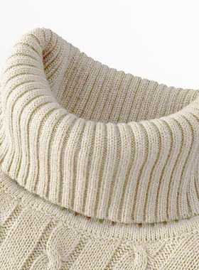 2025 Men's Knitted Pullover Turtleneck Twist Knitted Slim-fi