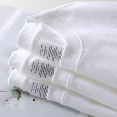 High Quality tton Heavy 230g Pure White Impermeable Short Sl