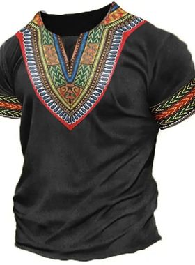 ew Afran hes For en Dashiki  Shirt raditional Wear hing Shor