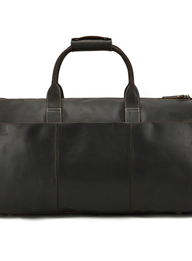 Crazy Horse Leather Retro Travel Bag Multifunctional Folding