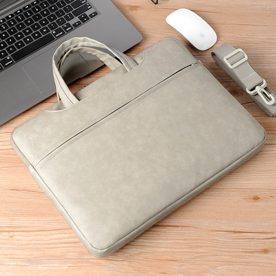 Wear-resistant Leather Laptop Bag For Women's Tablet Ipad Pr
