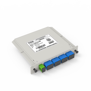 宇信和 1分8插片分光器电信级1比8光纤分光器插卡式一分八光分路器1∶8SC方头插片分光器光缆分纤器