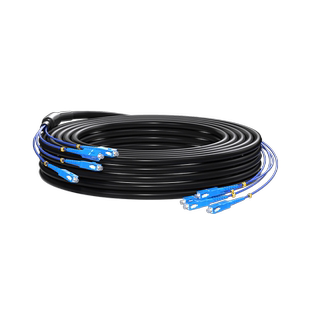 宇信和 新品上市  室外成品光缆GYXTW-2芯4芯6芯8芯12芯单模室外架空光缆SC/FC/LC/ST光缆接头光纤室外光缆