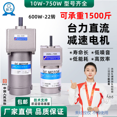 台力12V24V大扭矩直流减速电机