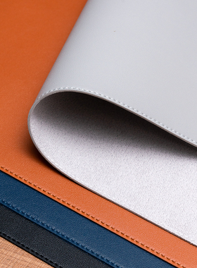 大号鼠标垫超大桌面笔记本电脑键盘锁边写字书桌垫皮质女办公定制