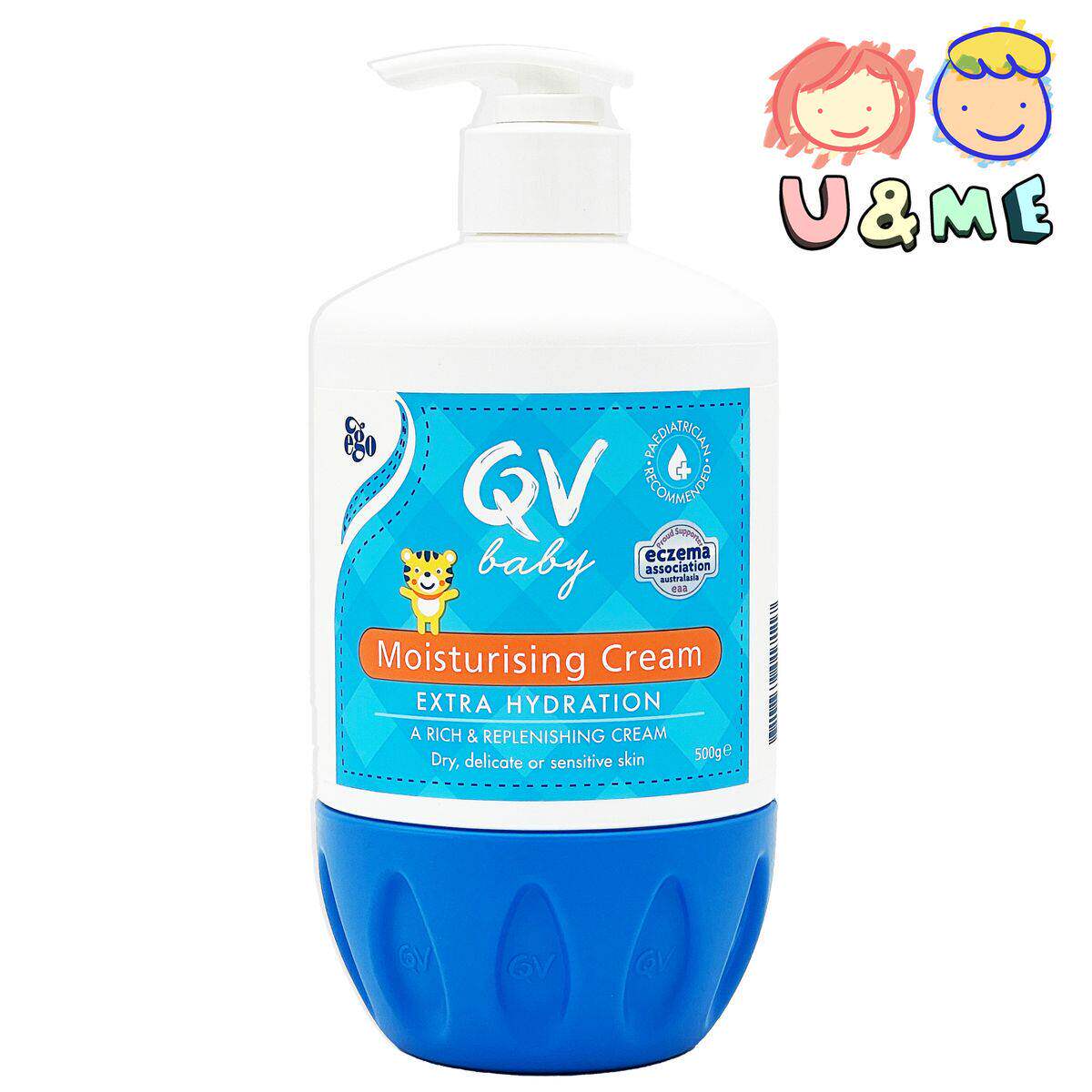 进口Qv小老虎婴儿保湿润肤膏500g滋润保湿温和亲肤呵护脆弱敏感肌