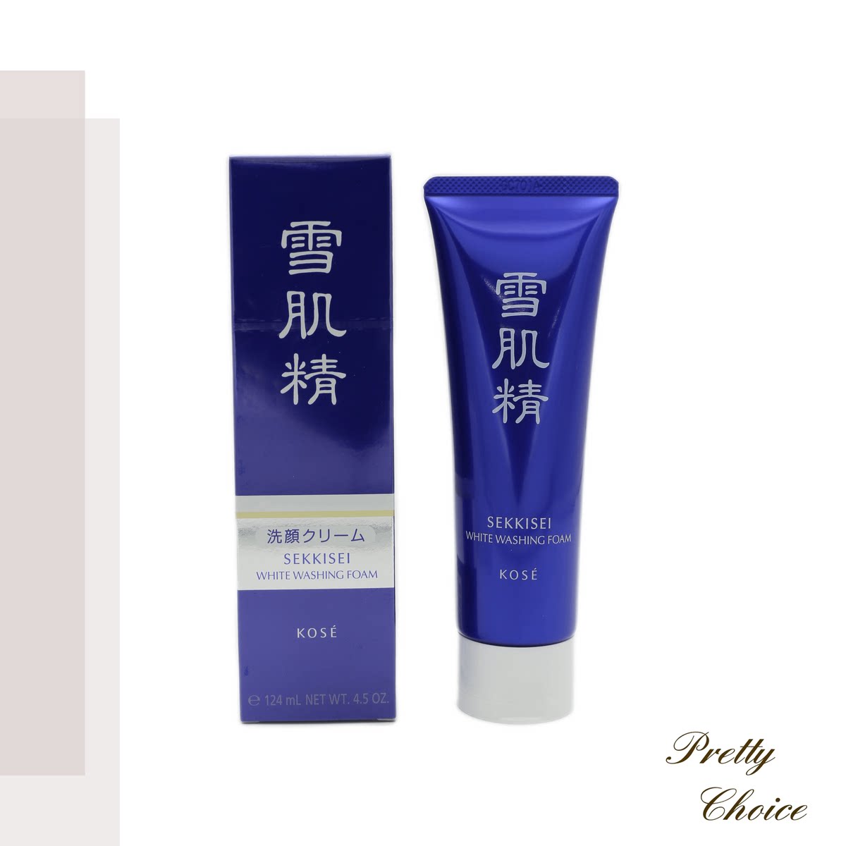 KOSE 雪肌精雪白洁面泡沫124ml温和清洁面部深层清洁嫩肤去角质版