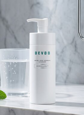 DEVDO微米银氨基酸离子银泡沫洗面乳200ml控油洁面香港进口舒缓版