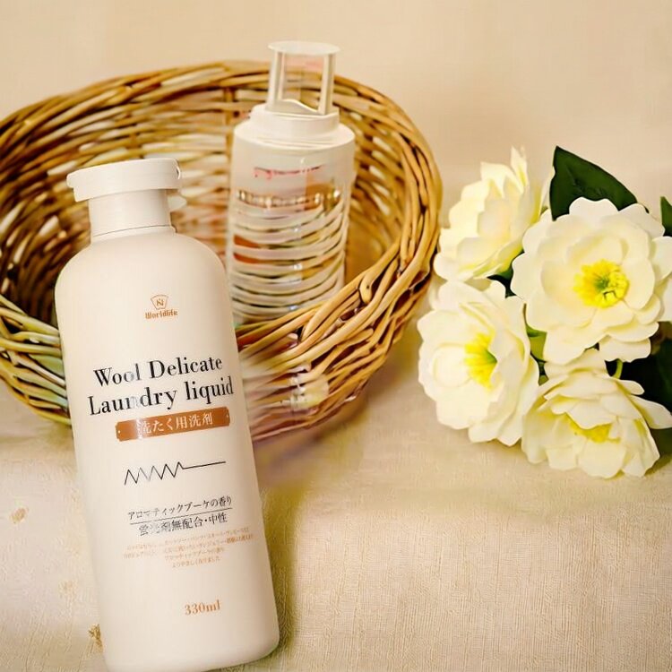 WOOL DELICATE330ml/1瓶真丝羊毛洗衣液蚕丝洗涤剂中性温和防缩水