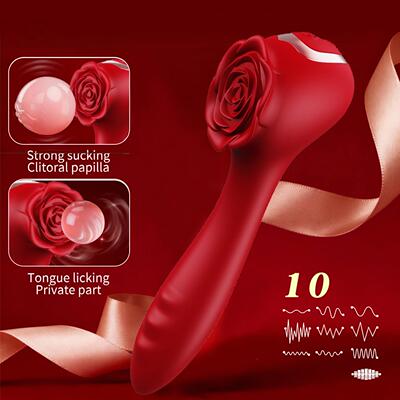 CRose Bead Vibrator Female Masturbator Rose Vibrating Anal P
