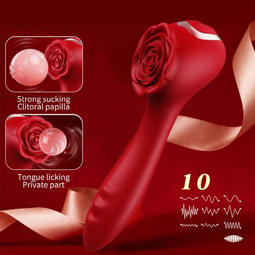 CRose Bead Vibrator Female Masturbator Rose Vibrating Anal P