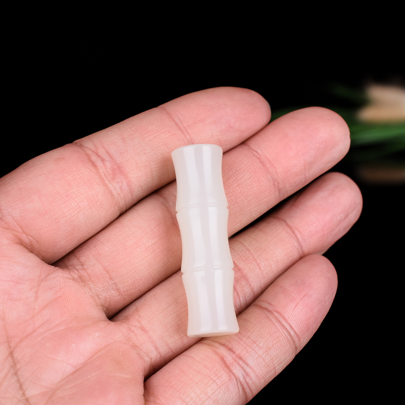 吊坠挂件项链和田玉竹节