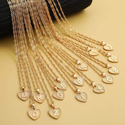 Cross border hot selling love pendant women necklace桃心项链
