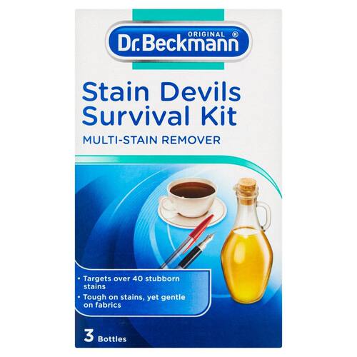 Dr. Beckmann贝克曼博士 进口德国强力去污套装3支装奶渍酒渍应急
