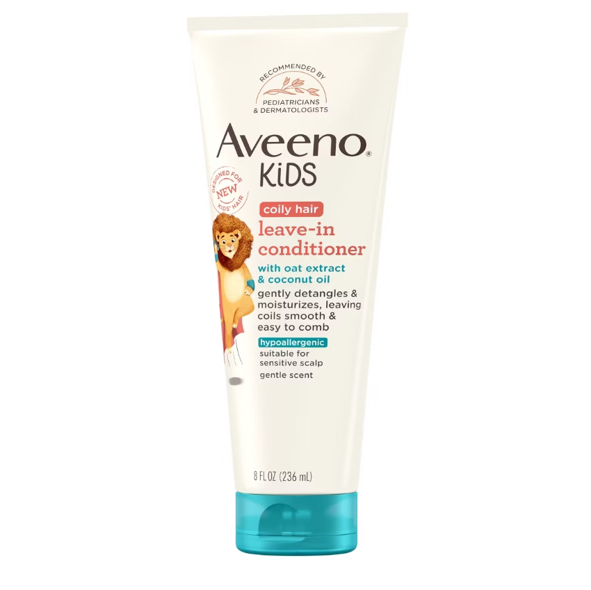 Aveeno KIDS儿童卷发适用免冲洗护发素236ML有机认证保湿滋润进口
