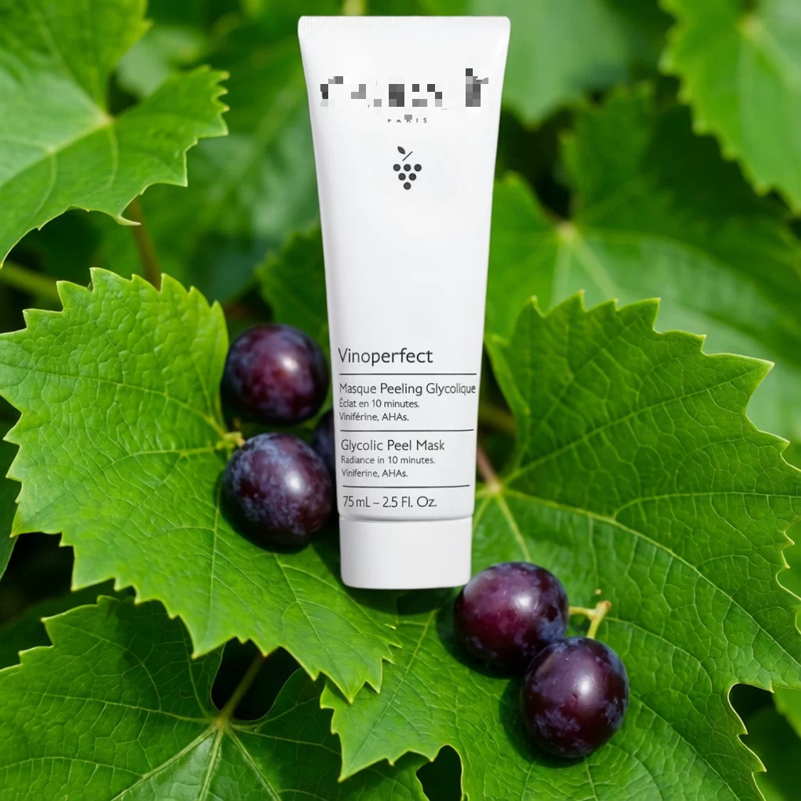 适用CAUDALIE葡萄蔓极致亮白面膜75ml葡萄蔓萃取液天然果酸甘醇酸