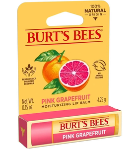 进口BURTS BEES葡萄柚皇牌润唇膏4.25G100%天然成分精华滋养双唇