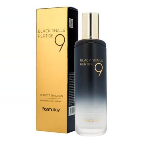 Farmstay - 黑蜗牛胜肽9活肤乳液120ml