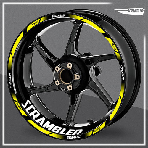 适用杜卡迪Scrambler轮毂贴