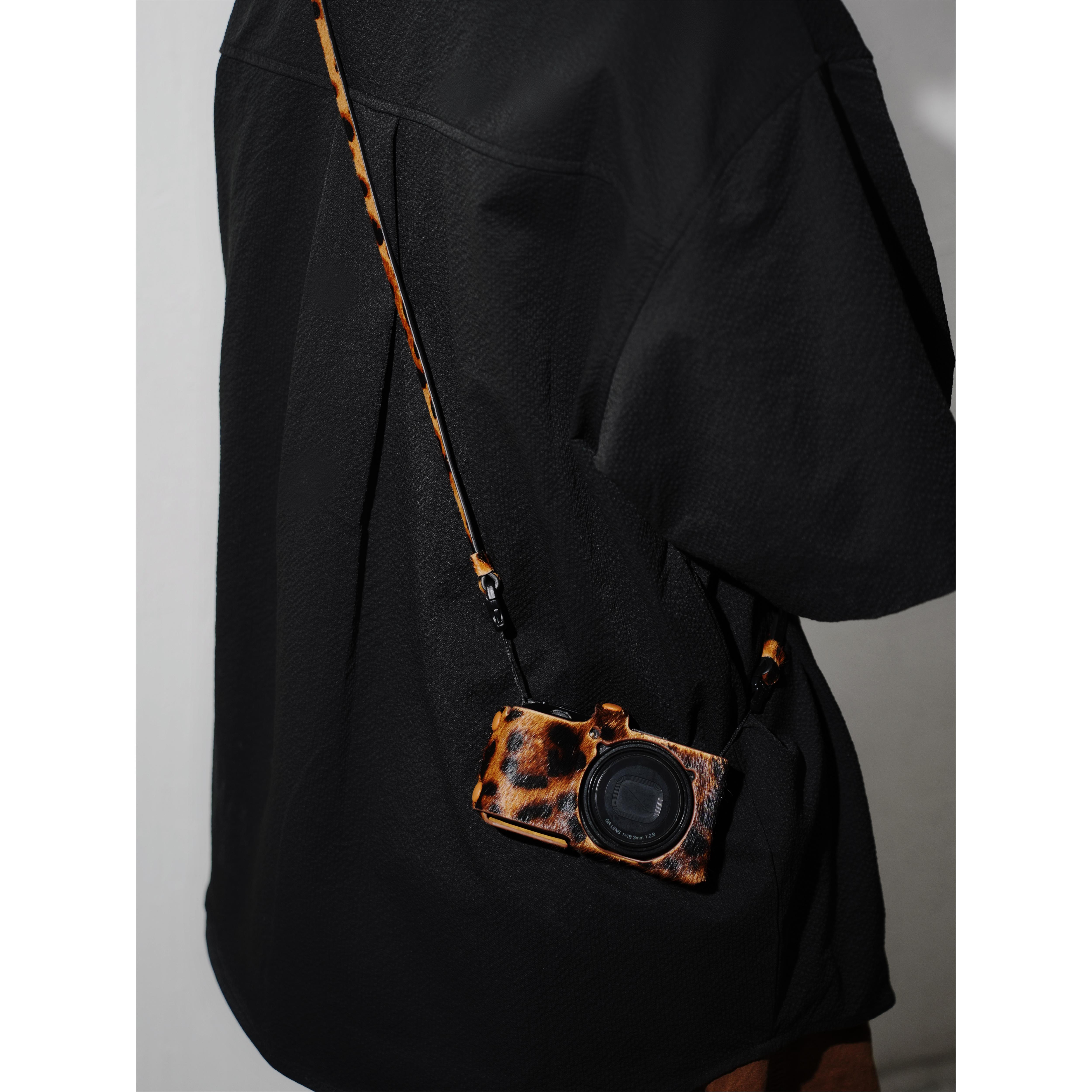 cam·in 相机肩带马毛系列奶牛纹挂绳理光GRII/GRIII/GR4斜挎肩带