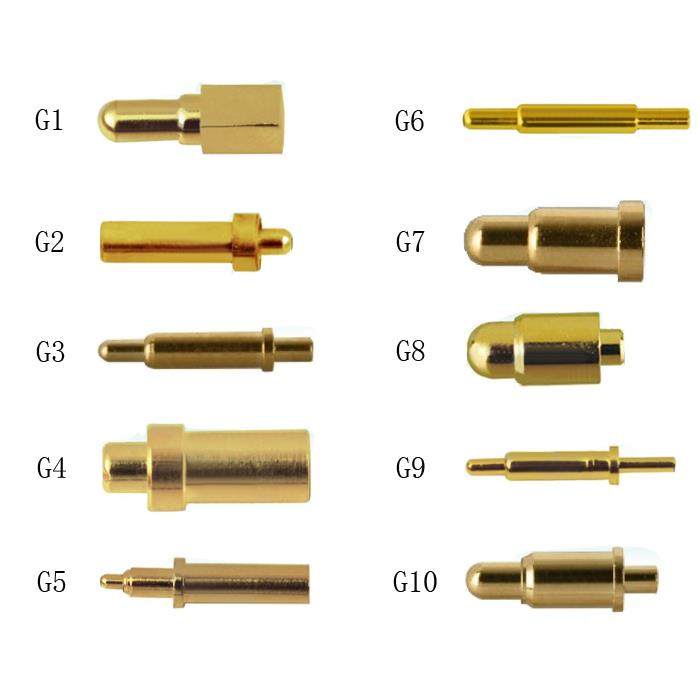 3a5a8a10a大电流探针导充电触点伸缩pogopin弹簧顶针圆头pcb弹针