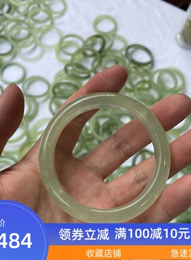 岫玉手镯天然冰种玉镯辽宁镯子配饰一物一图 石佛寺玉器市场