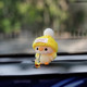 汽车植绒小黄鸭企鹅天使款 饰品创意 车载摆件车上车内饰可爱饰品装