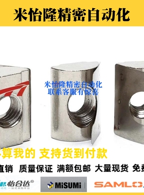 怡合达40系列型材槽宽8.2弹片螺母AHV23 AHV21-G408-M4/M5/M6/M8