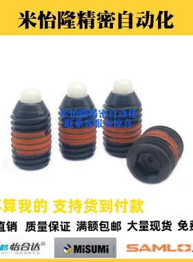 ZAP66超轻载树脂头短型弹簧柱塞SPRRS3/4/5/6/8/10/12/16锁紧弹销