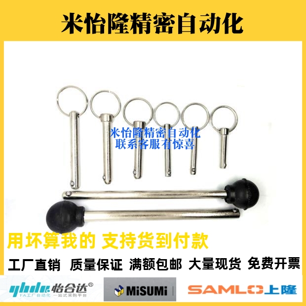 BLPS5/6/8/10/12/16-25/30/40/50/60 球头锁紧销 弹簧型快卸插销