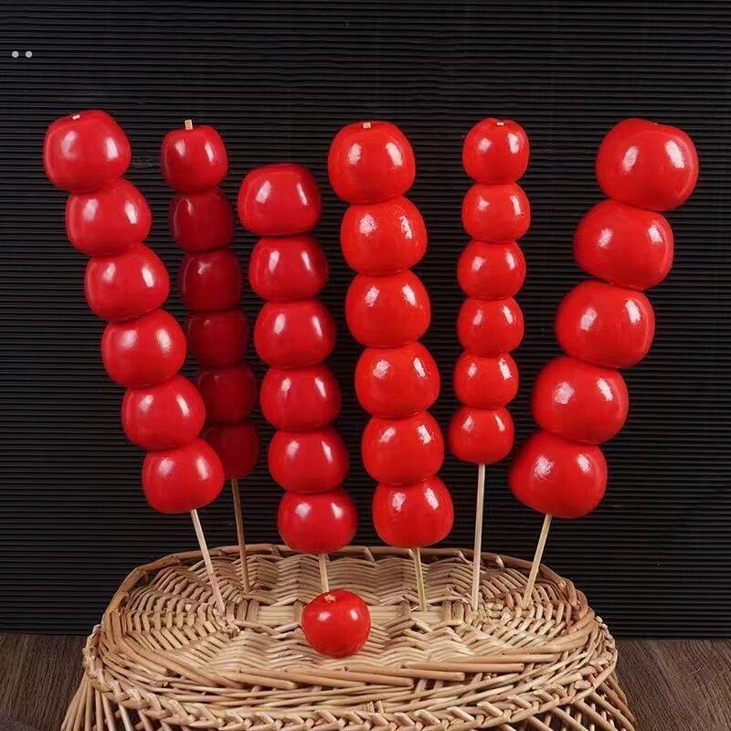 仿真冰糖葫芦舞蹈道具假水果拍摄模型泡沫模具幼儿园装饰儿童玩具