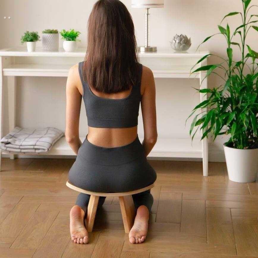 跪姿凳跪坐凳子跪姿椅跪坐椅盘腿椅独角辅助省力椅子便携瑜伽辅助