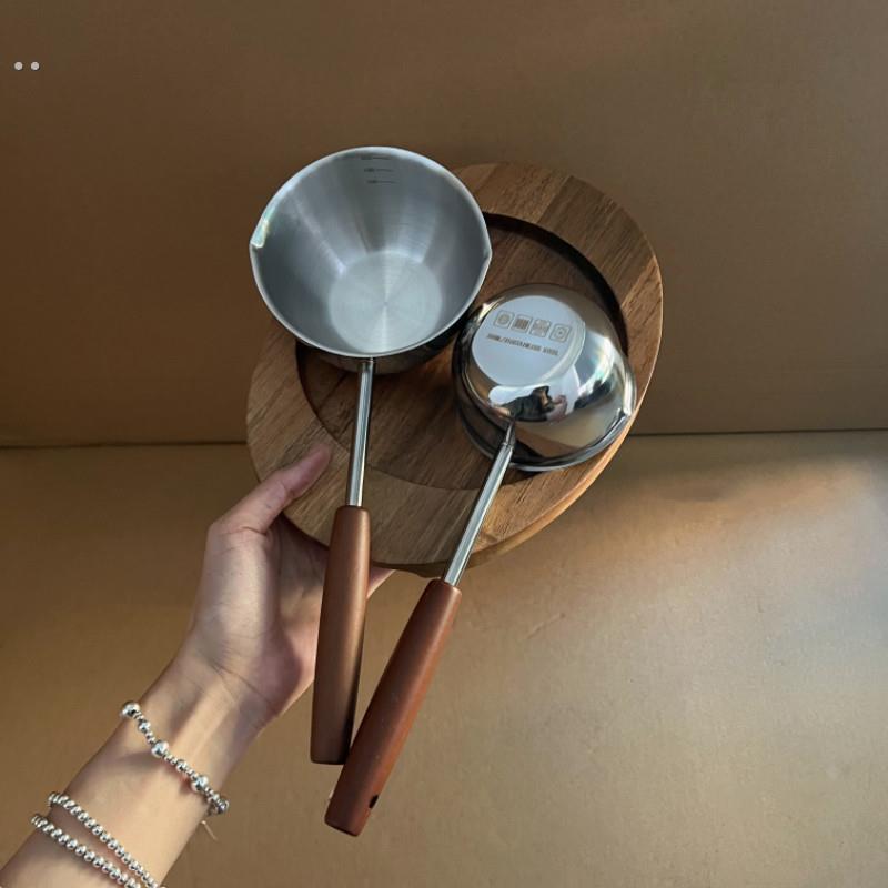 16不锈钢热油泼油小锅迷你淋油锅厨房烧油家用浇油专用爆香神器