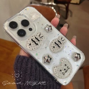 11s手机壳iQOO12pro软壳iQOOneo10少女z9 z7x u3防摔壳 可爱立体星星小鱼适用vivo z3保护套u5 iqoo13