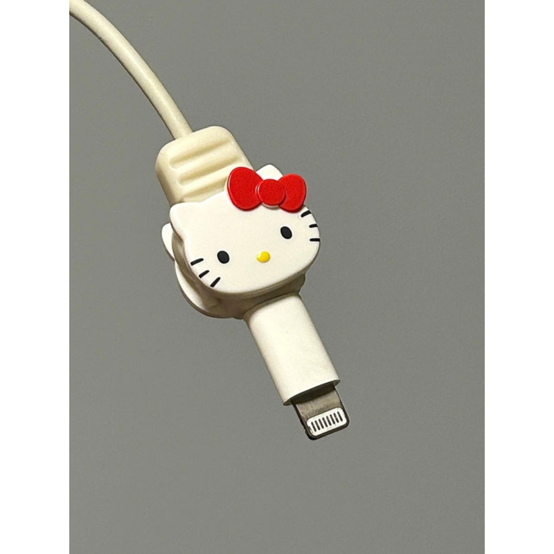 hellokitty数据线保护套防折断华为手机充电线苹果安卓通用咬线器