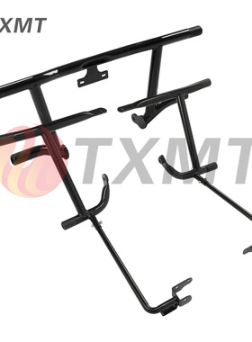适用哈雷大道滑翔公路滑翔改装新款碳钢竞技边箱二字护杠14-25年