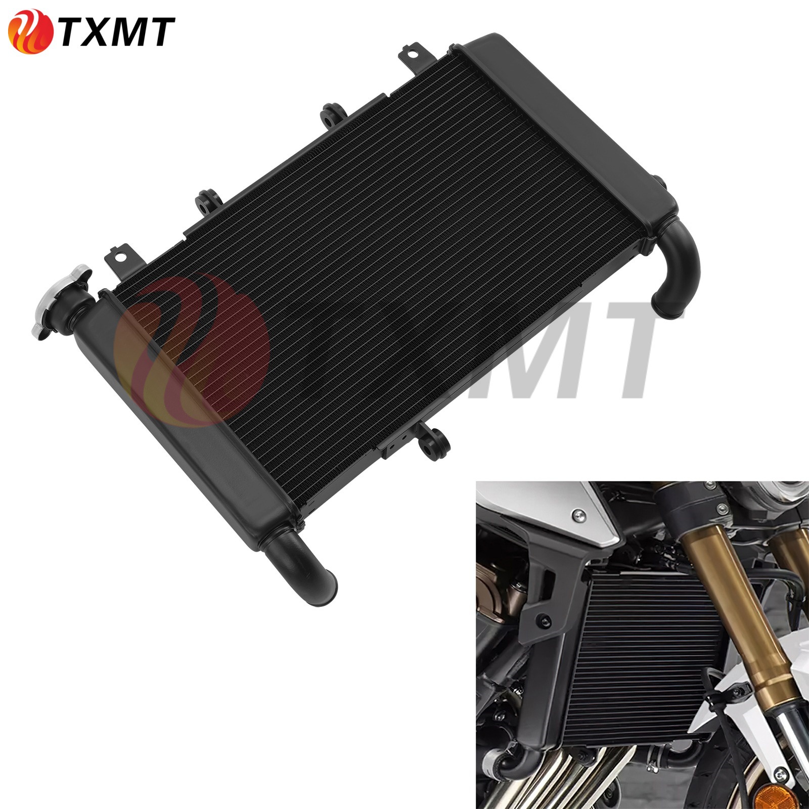 适用本田 CB650F 2018 散热器 水箱总成